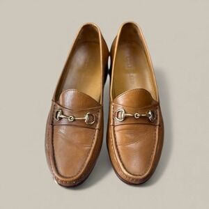 Cole Haan Mens 9 M Tan Leather Bit Loafer Shoes Made in India